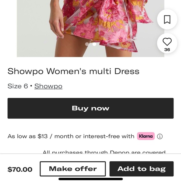 NWT floral Reverse Bradley Mini Dress - Picture 8 of 8